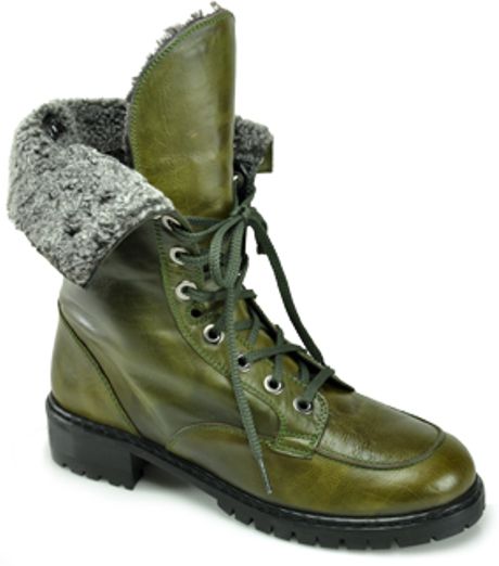 olive green combat boots