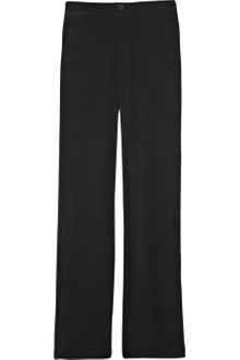 T By Alexander Wang Silk Crepe De Chine Straight-leg Pants - Lyst