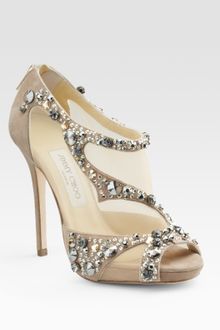 Jimmy Choo Embellished Open-toe Sandals - Lyst