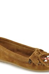 Minnetonka Thunderbird - Brown Suede Moccasin
