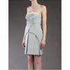 Preen Structured Pleat Dress in Gray (pearl) - Lyst