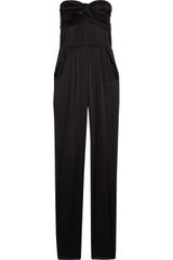 Sass And Bide Jump For Space Stretch-silk Strapless Jumpsuit