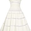 Victoria Beckham Painteffect Cottonorgandy Dress in White