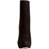 Miu Miu Black Suede Zip Back Ankle Boots in Black - Lyst