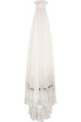 Alexander McQueen Backless Silk-chiffon Gown
