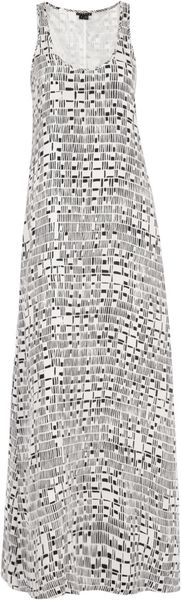 Theory Monochrome Print Maxi Dress - Lyst