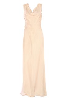 Alberta Ferretti Ruched Chiffon Gown - Lyst