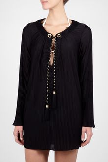 Diane Von Furstenberg Isadore Short Plissé Kaftan - Lyst