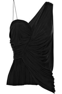 Alexander Wang Asymmetric Draped Jersey Top - Lyst