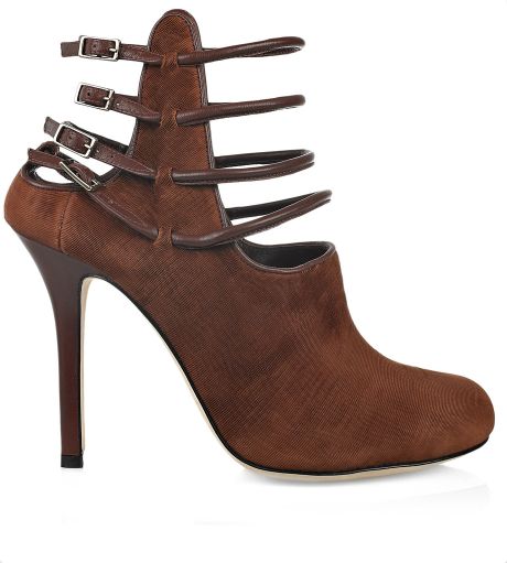 strappy leather boots