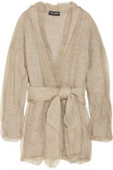 Dolce & Gabbana Mesh-overlay Open-knit Cardigan