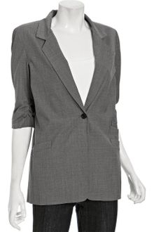 Elizabeth And James Charcoal Wool James Triple Pocket Blazer - Lyst