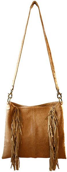Julie K Handbags Terri Fringe in Camel  - Lyst
