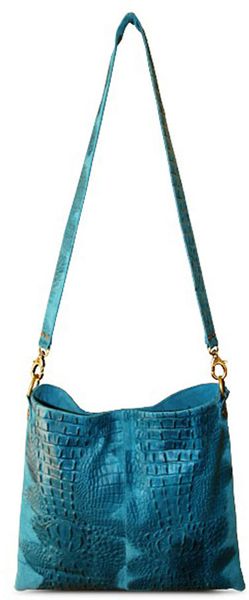 Julie K Handbags Terri Croc in Turquoise - Lyst