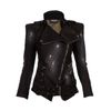 Balmain Distressed Denim Biker Jacket in Black - Lyst