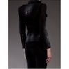 Balmain Distressed Denim Biker Jacket in Black - Lyst