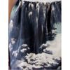 Carven Volcano Print Skirt in Blue (marine) - Lyst