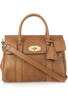 Mulberry Bayswater Small Snake-effect Leather Bag - Lyst