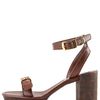 Stella Mccartney Anklewrap Platform Sandal in Brown - Lyst