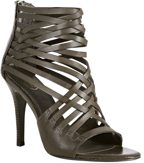Ash Stone Strappy Leather Hot Sandals in Gray (grey) | Lyst