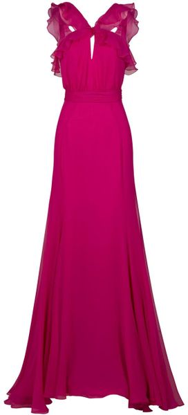 Jason Wu Ruffle Loop Front Gown in Pink - Lyst