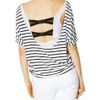 Alice + Olivia Aspen Cuffed Bermuda Short in White (black) - Lyst