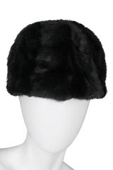 Eugenia Kim Mackenzie Sectioned Mink Equestrian Cap