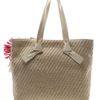 Lanvin Woven Jute Beach Bag with Handembellishment in Beige (natural) - Lyst