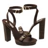 Stella Mccartney Cork Heel Sandal in Brown (chocolate) - Lyst