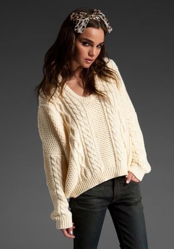 Marc By Marc Jacobs Sinead Cable Pullover Sweater - Lyst