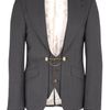 Vivienne Westwood Dark Grey Attached Waistcoat Wool Blazer in Gray for Men (grey) - Lyst