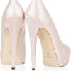 Brian Atwood Maniac Silksatin Platform Pumps in White (pearl) - Lyst