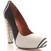 Carven Striped Platform Pumps in Black - Lyst