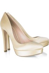 Miu Miu Satin Platform Pumps
