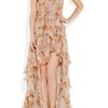 Julien Macdonald Peignoir Petalprint Silkchiffon Twopiece in Pink (blush) - Lyst