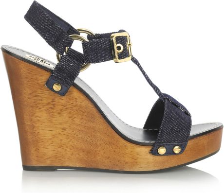 tory burch wooden wedges