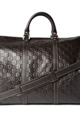 Gucci Embossed Weekend Bag