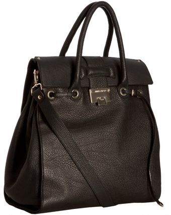  Black Calfskin Rosabel Structured Tote 