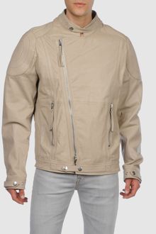Just Cavalli Leather Outerwear - Lyst