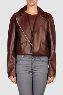 Yves Saint Laurent Rive Gauche Leather Outerwear - Lyst