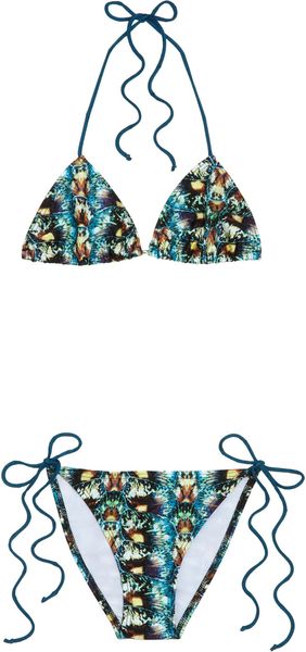 Flamingo Sands Printed Halterneck Bikini - Lyst