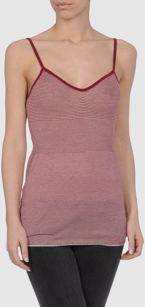Knit Top - Lyst