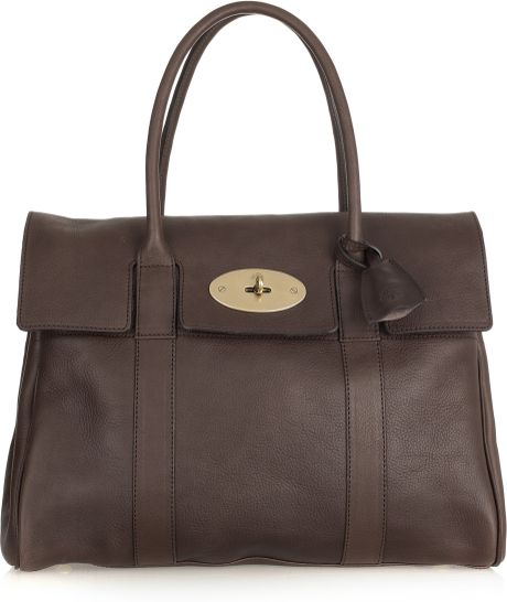 Mulberry Bayswater Leather Bag in Brown (chocolate) - Lyst