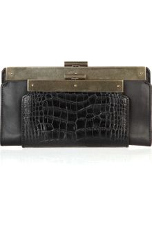 Alexander Wang Estelle Leather Folded Clutch - Lyst
