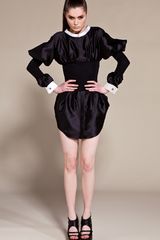 Viktor & Rolf Cinched Waist Dress in Black
