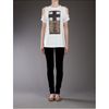 Givenchy Printed Cut Out Tshirt in White - Lyst