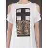 Givenchy Printed Cut Out Tshirt in White - Lyst