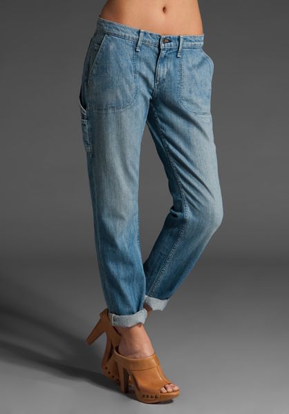 Rag & Bone Carpenter Jean in White (bone) - Lyst