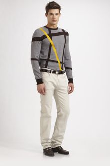 Versace Geometric Crewneck Sweater - Lyst