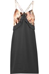 Marios Schwab Amy Printed Silk-crepe Dress
